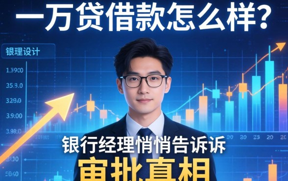 一万贷借款怎么样？银行经理悄悄告诉你审批真相