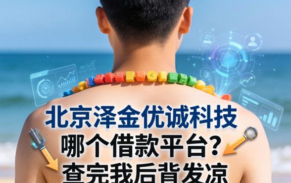 北京泽金优诚科技是哪个借款平台？查完我后背发凉