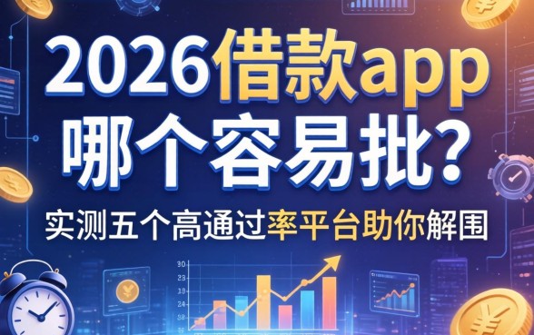 2026借款app哪个容易批？实测五个高通过率平台助你解围