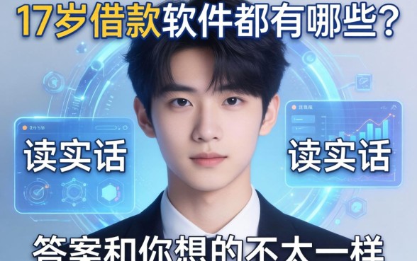 17岁借款软件都有哪些?说实话,答案和你想的不太一样