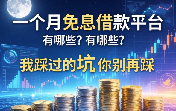 一个月免息借款的平台有哪些？我踩过的坑你别再踩