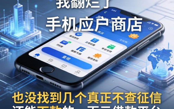 我翻烂了手机应用商店，也没找到几个真正不查征信还能下款的一百元借款平台