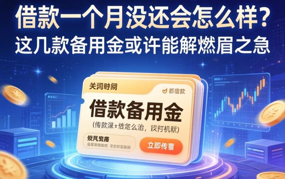 app借款一个月没还会怎么样？这几款备用金或许能解燃眉之急
