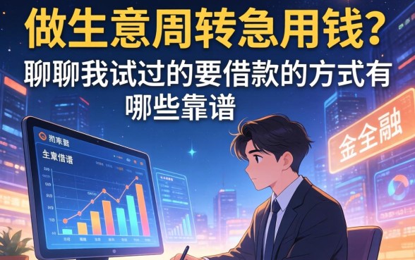 做生意周转急用钱?聊聊我试过的要借款的方式有哪些靠谱