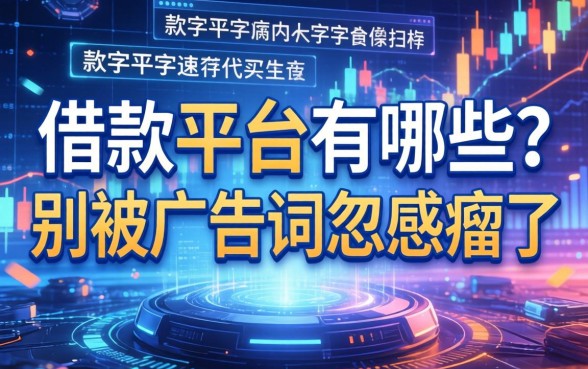 带满字的借款平台有哪些？别被广告词忽悠瘸了