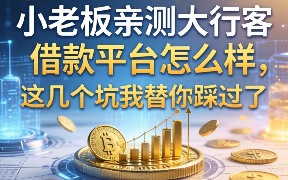 小老板亲测大行宫借款平台怎么样，这几个坑我替你踩过了
