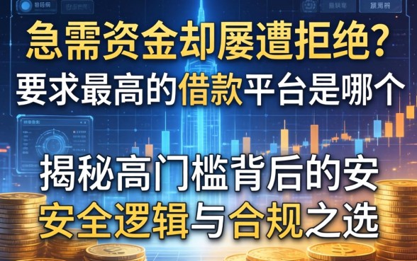 急需资金却屡遭拒绝？要求最高的借款平台是哪个？揭秘高门槛背后的安全逻辑与合规之选