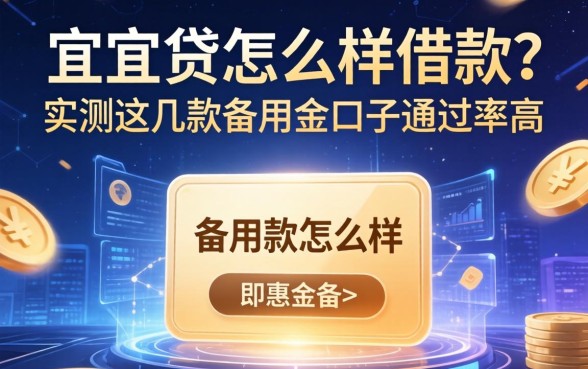 宜人贷怎么样借款？实测这几款备用金口子通过率高