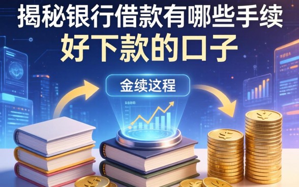 揭秘银行借款有哪些手续流程,整理出这些好下款的口子