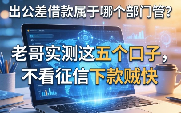 出公差借款属于哪个部门管？老哥实测这五个口子，不看征信下款贼快