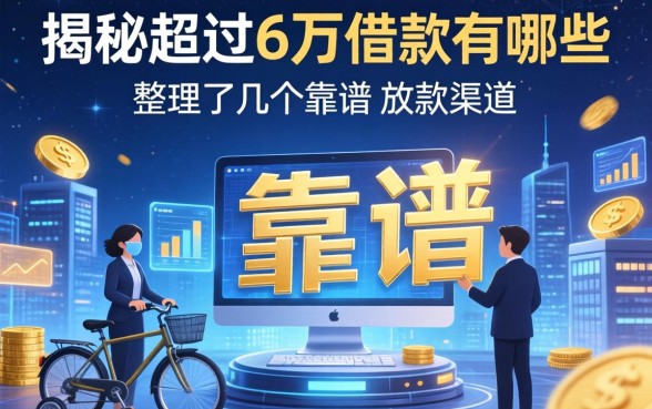 揭秘超过6万的借款有哪些，整理了几个靠谱的放款渠道