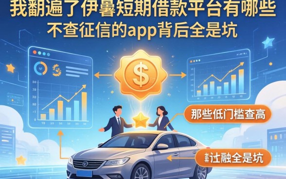 我翻遍了伊犁短期借款平台有哪些,发现那些低门槛不查征信的app背后全是坑