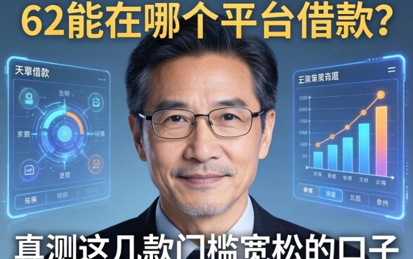 62岁能在哪个平台借款？实测这几款门槛宽松的口子