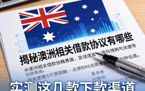 揭秘澳洲相关借款协议有哪些,实测这几款下款渠道