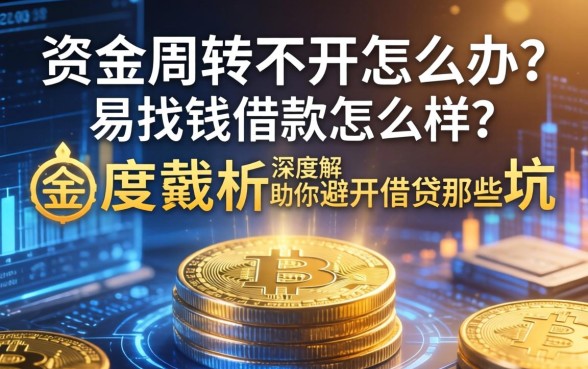资金周转不开怎么办?易找钱借款怎么样?深度解析助你避开借贷那些坑