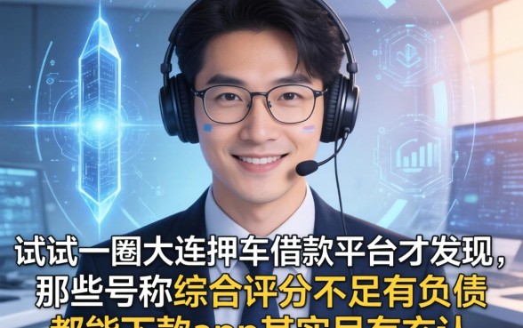 我试了一圈大连押车借款平台才发现,那些号称综合评分不足有负债都能下款app其实另有玄机