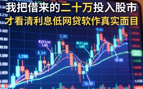 我把借来的二十万投入股市，才看清利息低的网贷软件真实面目
