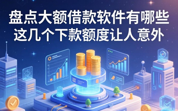 盘点大额借款软件有哪些，这几个下款额度让人意外