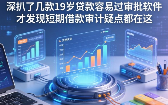 我深扒了几款19岁贷款容易过审批的软件，才发现短期借款审计疑点都在这