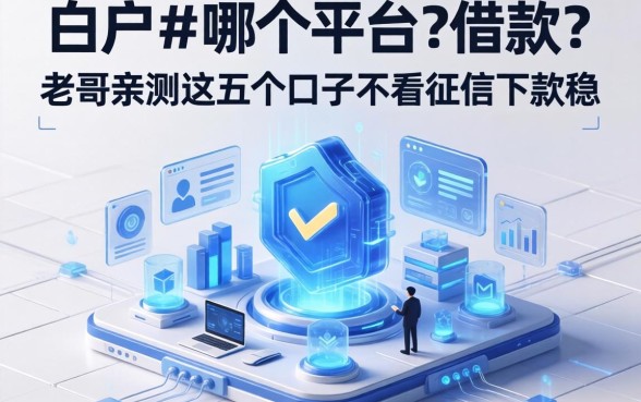 白户在哪个平台可以借款?老哥亲测这五个口子不看征信下款稳
