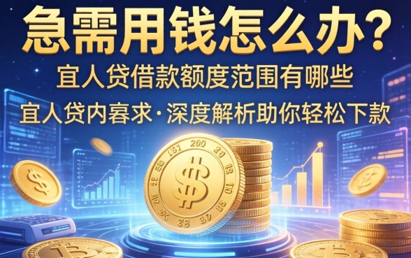 急需用钱怎么办？宜人贷借款额度范围有哪些？深度解析助你轻松下款