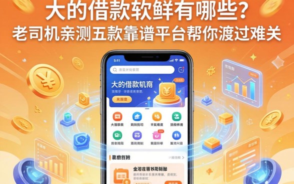 大的借款软件有哪些？老司机亲测五款靠谱平台帮你渡过难关