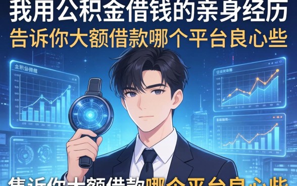 我用公积金借钱的亲身经历，告诉你大额借款哪个平台良心些