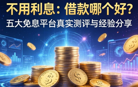 不用利息的借款哪个好？五大免息平台真实测评与经验分享