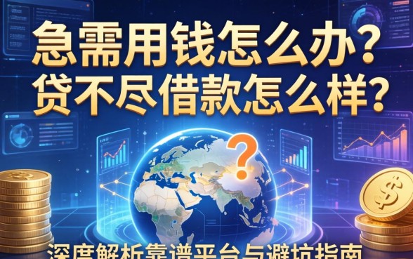 急需用钱怎么办？贷不尽借款怎么样？深度解析靠谱平台与避坑指南