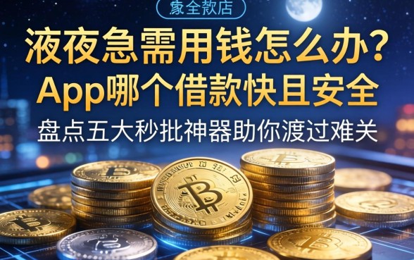 深夜急需用钱怎么办?app哪个借款快且安全?盘点五大秒批神器助你渡过难关