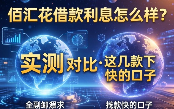 佰汇花借款利息怎么样？实测对比这几款下款快的口子