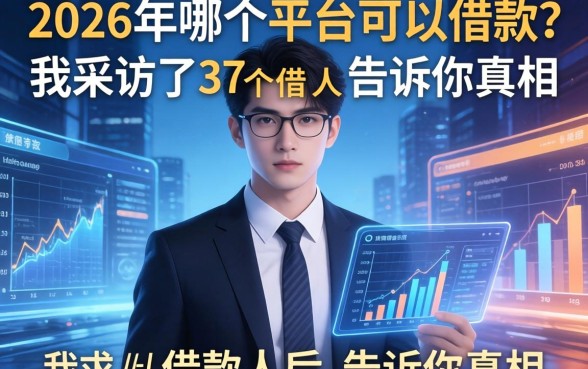 2026年哪个平台可以借款？我采访了37个借款人后，告诉你真相