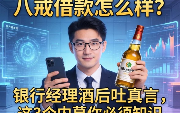 八戒借款怎么样？银行经理酒后吐真言，这3个内幕你必须知道