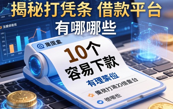 揭秘打凭条的借款平台有哪些，整理出这10个容易下款的