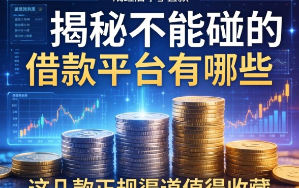揭秘不能碰的借款平台有哪些,这几款正规渠道值得收藏