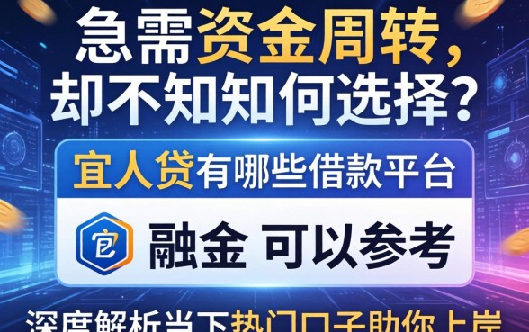 急需资金周转却不知如何选择？宜人贷有哪些借款平台可以参考？深度解析当下热门口子助你上岸