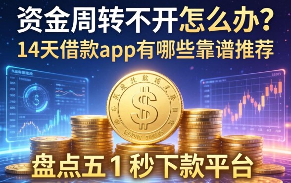 资金周转不开怎么办？14天借款app有哪些靠谱推荐？盘点五个秒下款平台