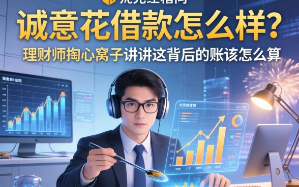 诚意花借款怎么样？理财师掏心窝子讲讲这背后的账该怎么算