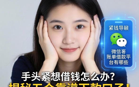 手头紧想借钱怎么办？用微信账单借款平台有哪些？揭秘五个靠谱下款口子！