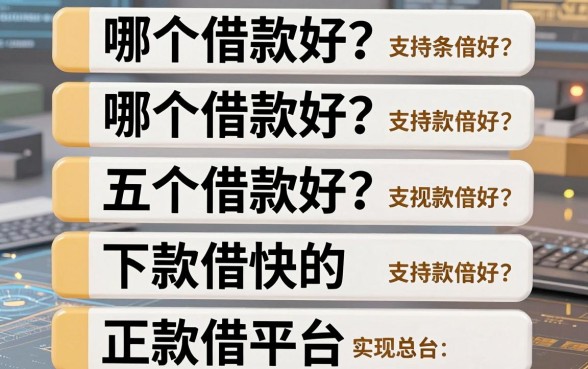 白条金条哪个借款好?盘点五个下款快的正规借款平台