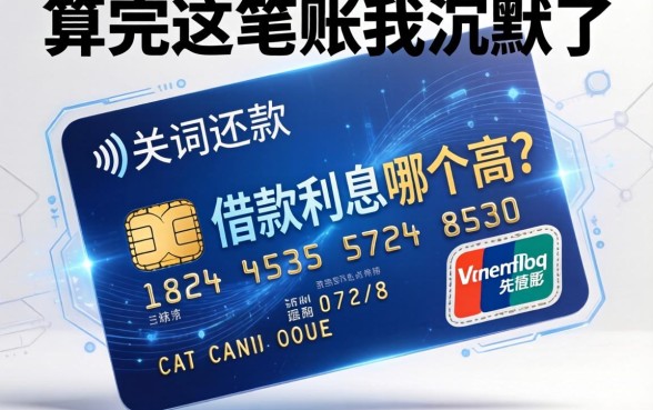 信用卡还款与借款利息哪个高？算完这笔账我沉默了