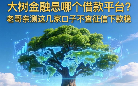 大树金融是哪个借款平台？老哥亲测这几家口子不查征信下款稳