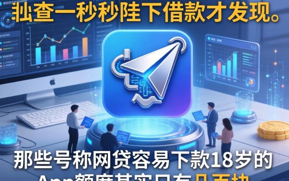 我查了一秒陛下借款才发现,那些号称网贷容易下款18岁的app额度其实只有几百块