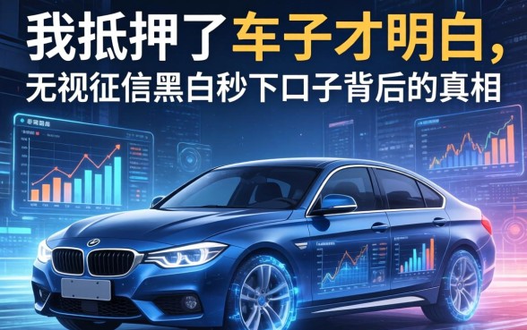 我抵押了车子才明白，无视征信黑白秒下口子背后的真相