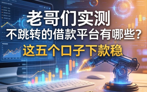 老哥们实测:不跳转的借款平台有哪些?这五个口子下款稳