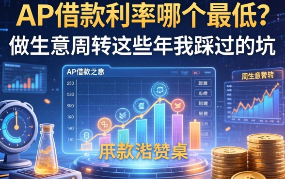 App借款利率哪个最低？做生意周转这些年我踩过的坑
