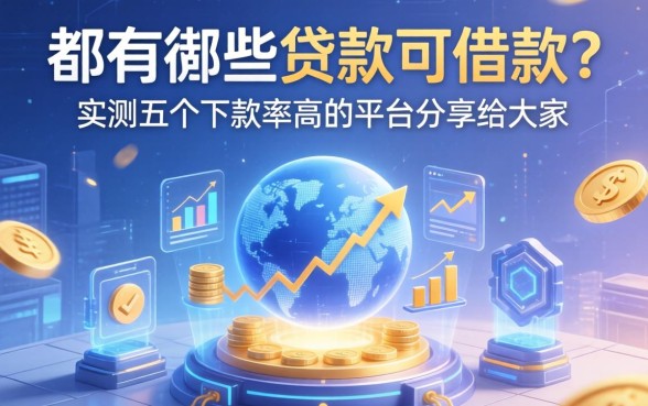 都有哪些贷款可借款的？实测五个下款率高的平台分享给大家