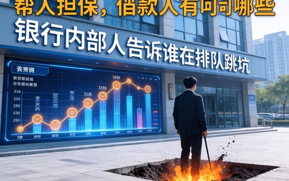 帮人担保的借款人有哪些？银行内部人告诉你谁在排队跳坑