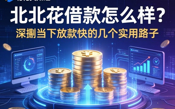 北北花借款怎么样？深扒当下放款快的几个实用路子