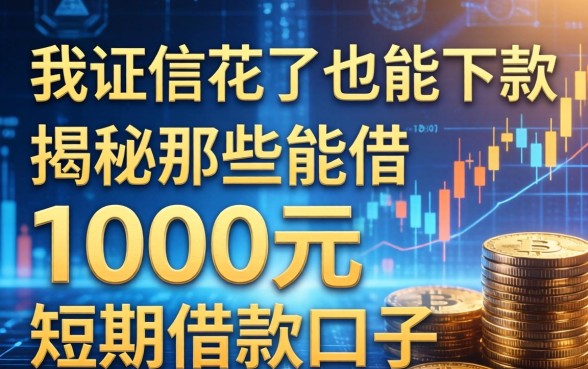 我征信花了也能下款，揭秘那些能借1000元的短期借款口子